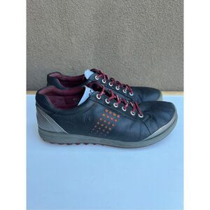 Ecco Biom Hydromax Golf Shoes Grey Yak Leather Mens Size EU 43 US 9